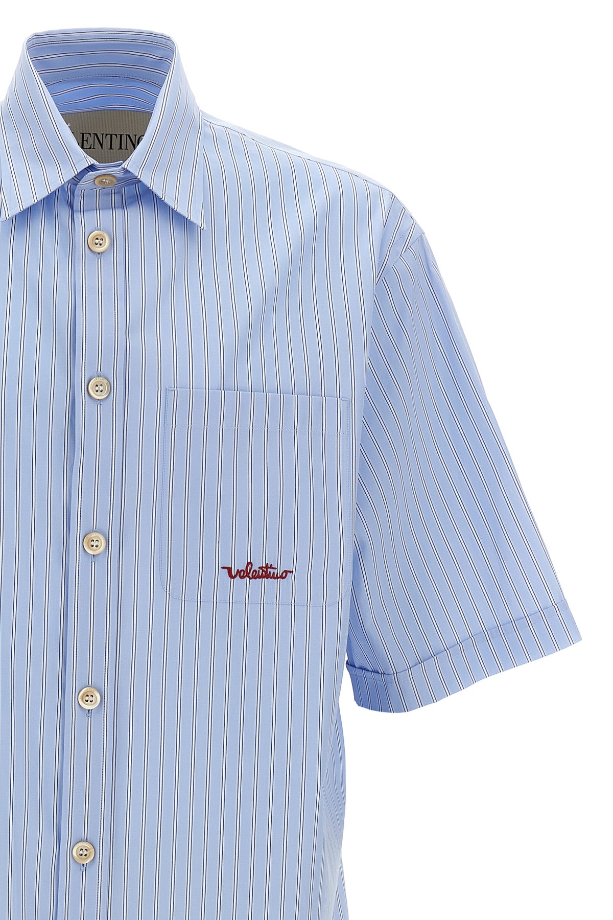 VALENTINO GARAVANI Valentino Garavani 'Vlogo' embroidery shirt For Men 100% cotton
