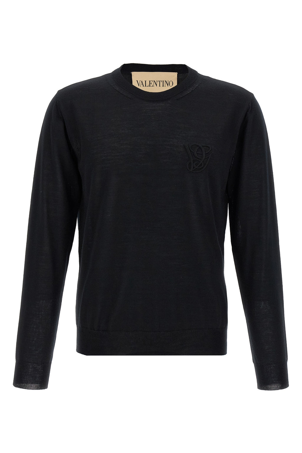 VALENTINO GARAVANI Valentino Garavani logo embroidery sweater For Men 100% virgin wool