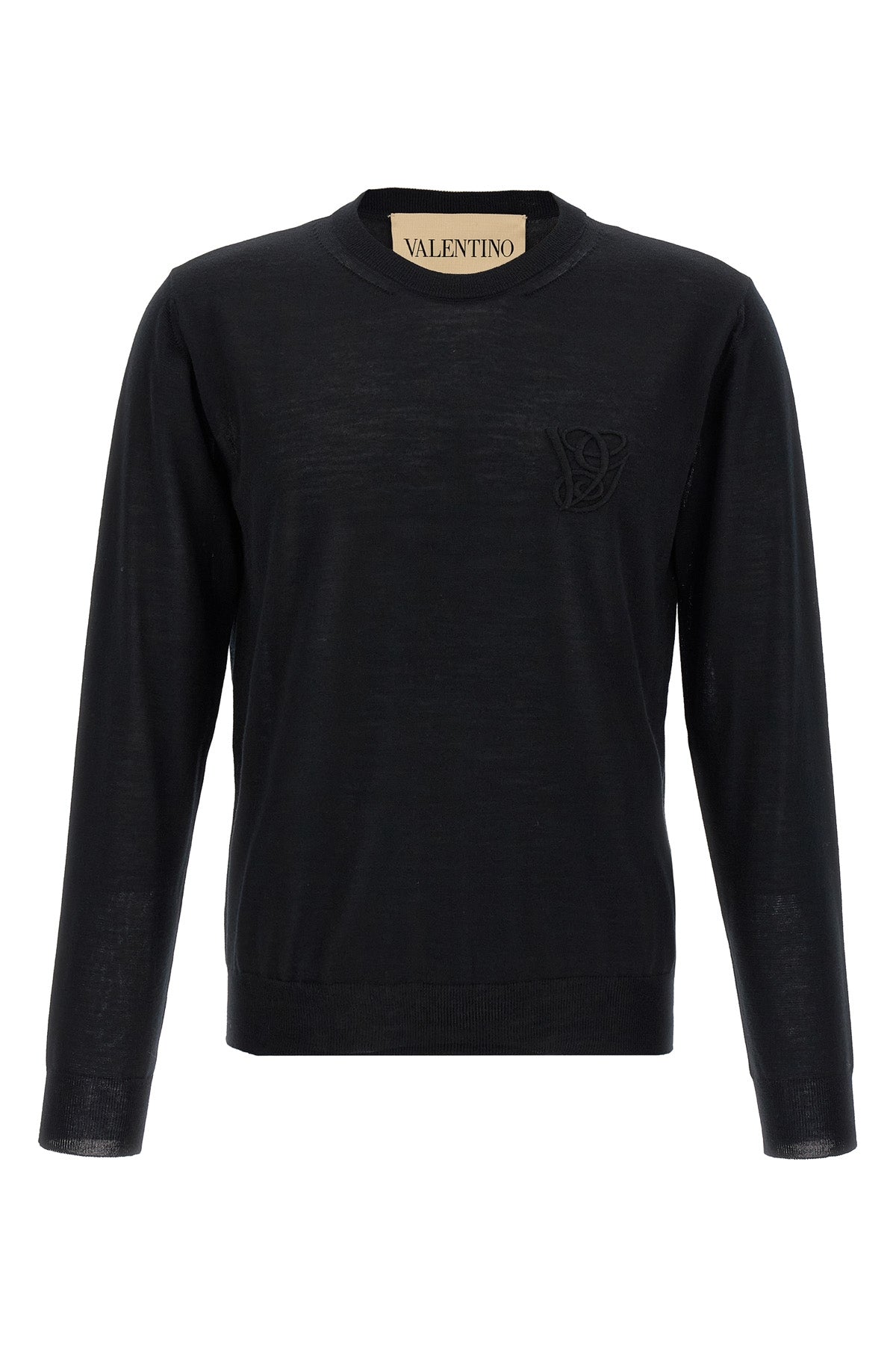 VALENTINO GARAVANI Valentino Garavani logo embroidery sweater For Men 100% virgin wool