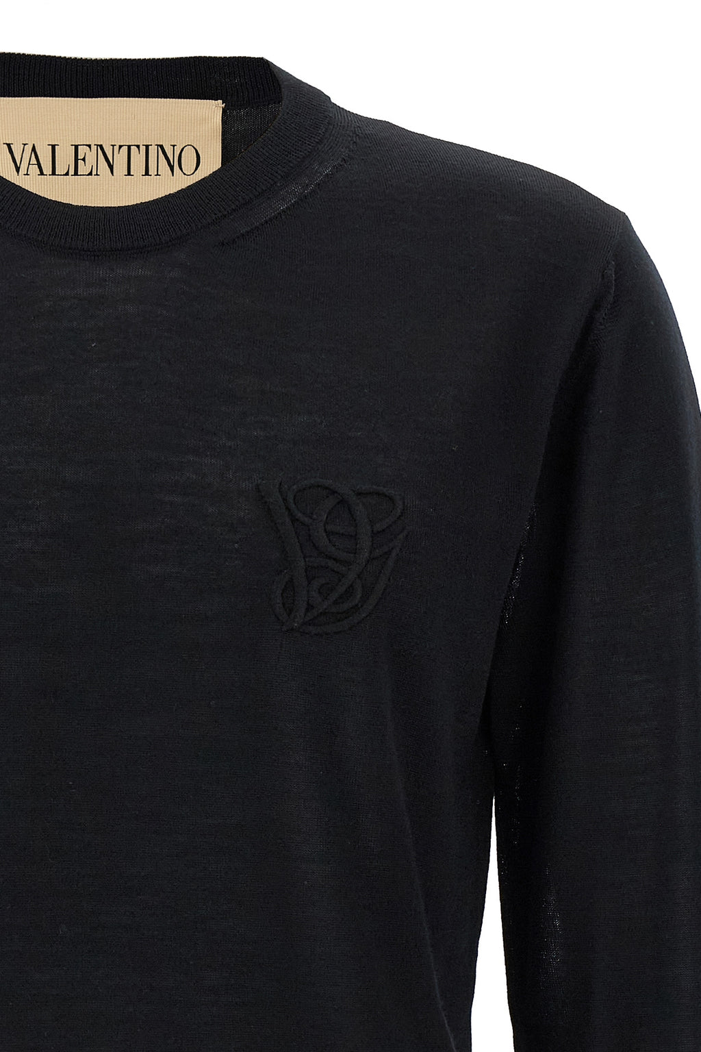 VALENTINO GARAVANI Valentino Garavani logo embroidery sweater For Men 100% virgin wool