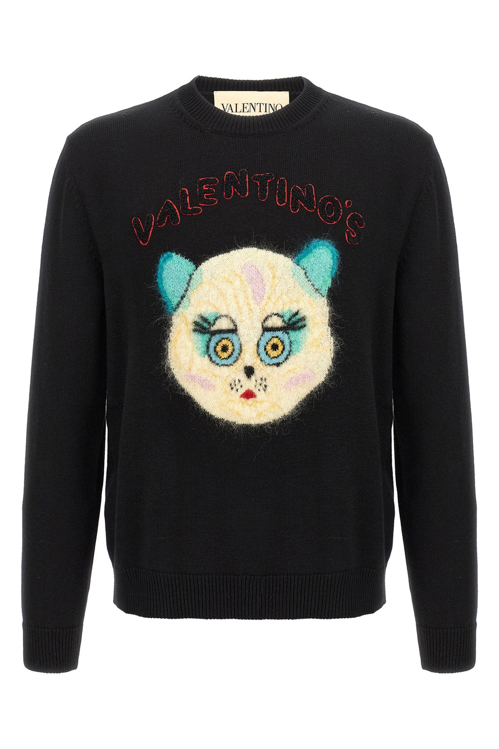 VALENTINO GARAVANI Valentino Garavani 'Le Chat de la Maison' sweater For Men 65% cotton, 35% virgin wool
