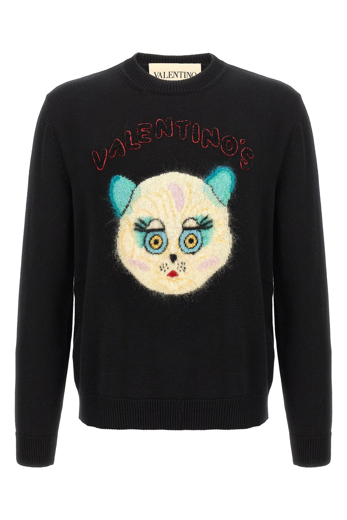 VALENTINO GARAVANI Valentino Garavani 'Le Chat de la Maison' sweater For Men 65% cotton, 35% virgin wool