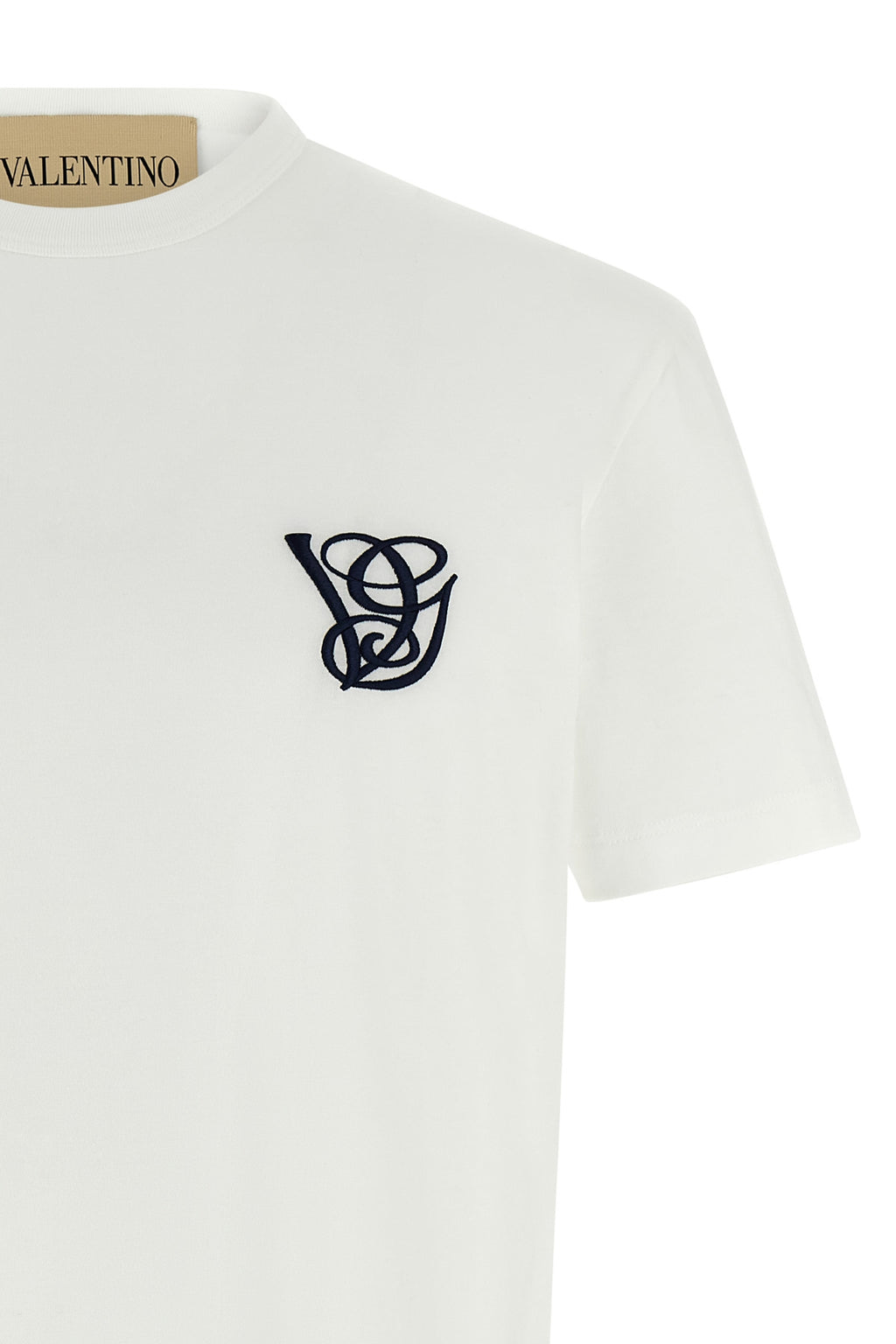 VALENTINO GARAVANI Valentino Garavani logo embroidery T-shirt For Men 100% cotton