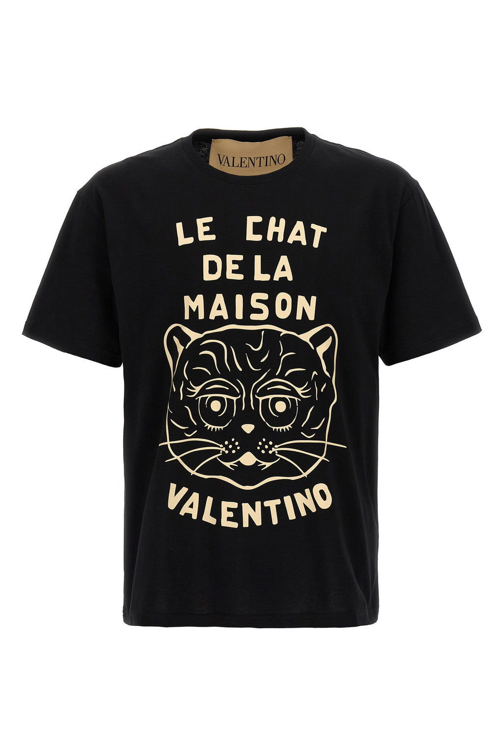 VALENTINO GARAVANI Valentino Garavani 'Le Chat de la Maison' T-shirt For Men 100% cotton