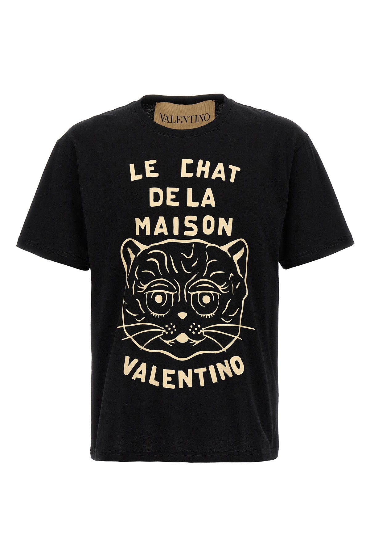 VALENTINO GARAVANI Valentino Garavani 'Le Chat de la Maison' T-shirt For Men 100% cotton