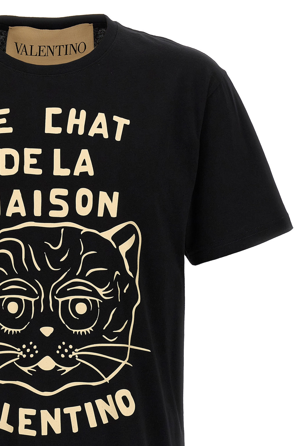 VALENTINO GARAVANI Valentino Garavani 'Le Chat de la Maison' T-shirt For Men 100% cotton