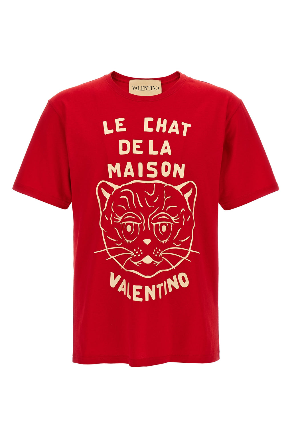 VALENTINO GARAVANI Valentino Garavani 'Le Chat de la Maison' T-shirt For Men 100% cotton