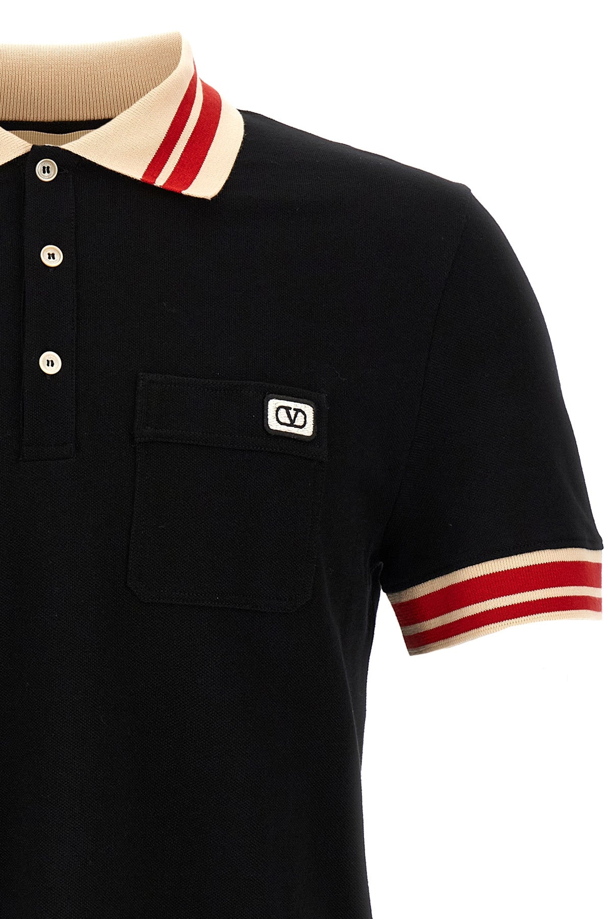 VALENTINO GARAVANI Polo Valentino Garavani VLogo For Men 100% cotton