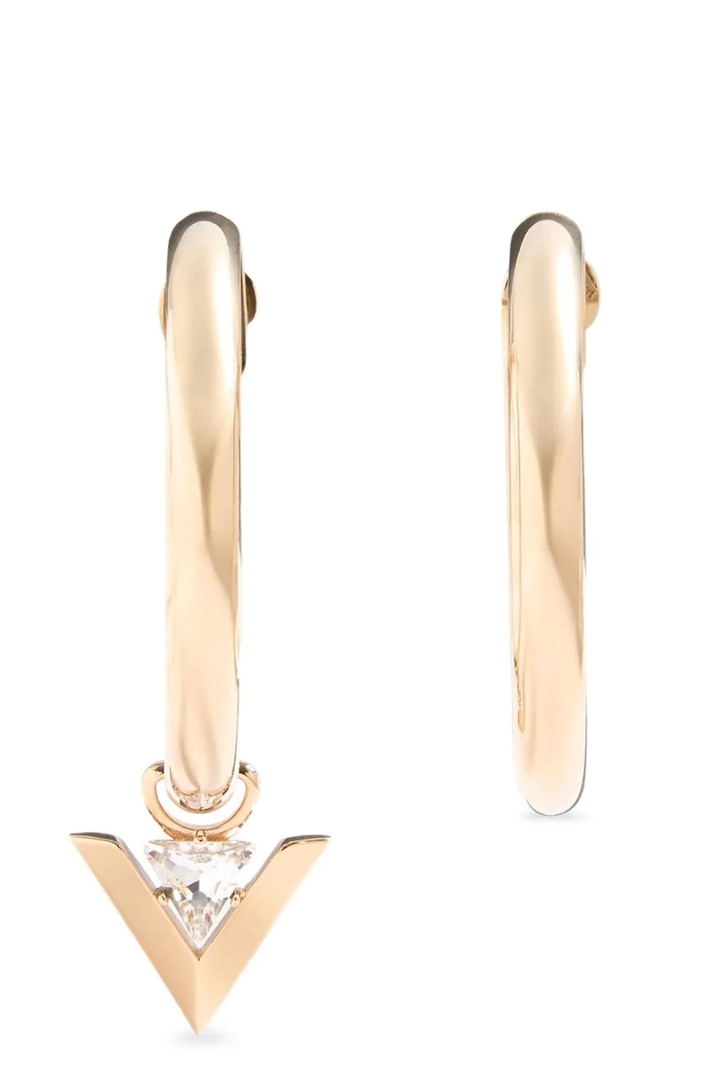 VALENTINO GARAVANI Valentino Garavani 'Je les V' hoop earrings For Women 100% brass