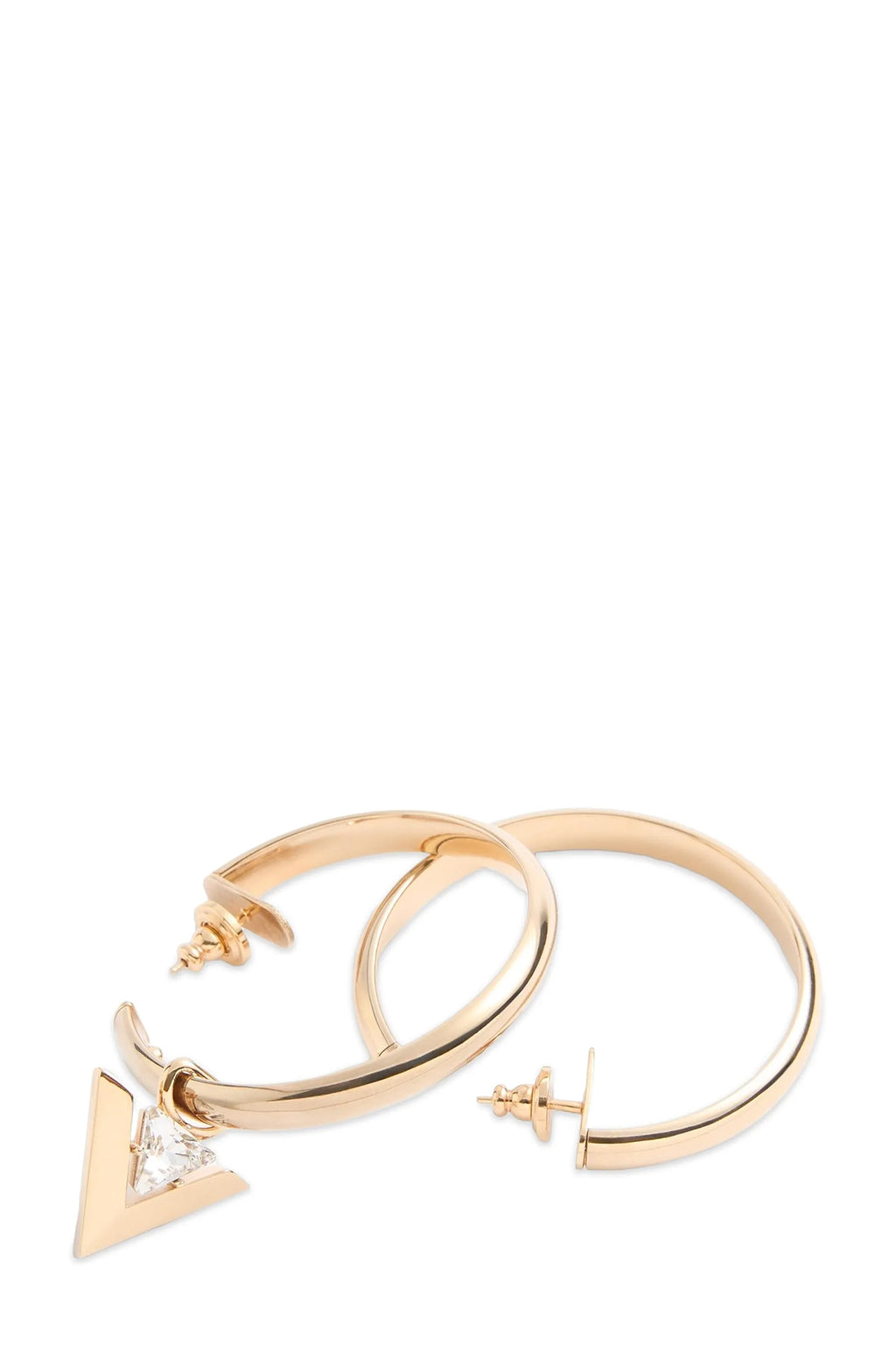 VALENTINO GARAVANI Valentino Garavani 'Je les V' hoop earrings For Women 100% brass