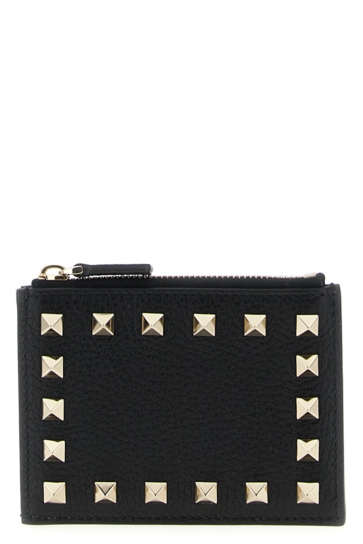 VALENTINO GARAVANI Valentino Garavani 'Rockstud' cardholder For Women 100% calfskin leather (Bos Taurus)