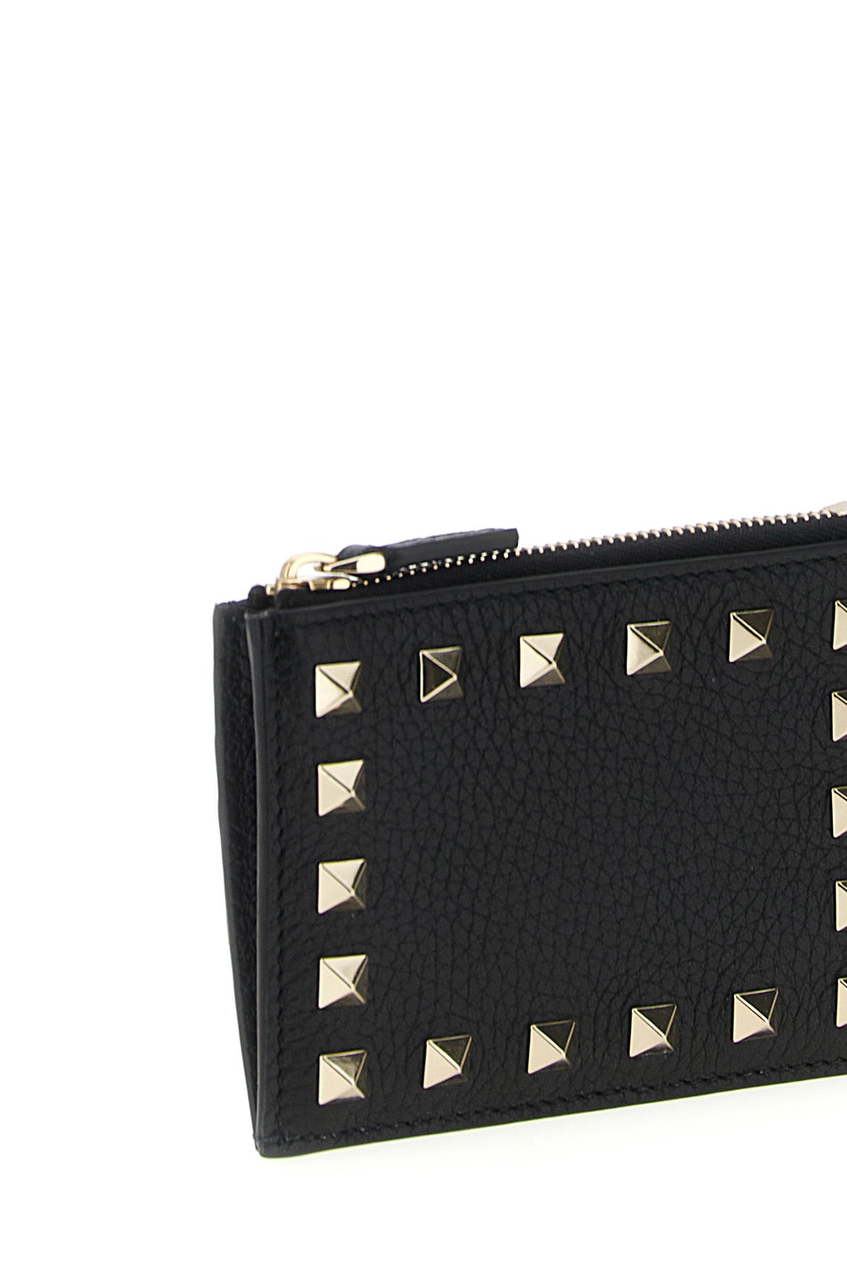 VALENTINO GARAVANI Valentino Garavani 'Rockstud' cardholder For Women 100% calfskin leather (Bos Taurus)