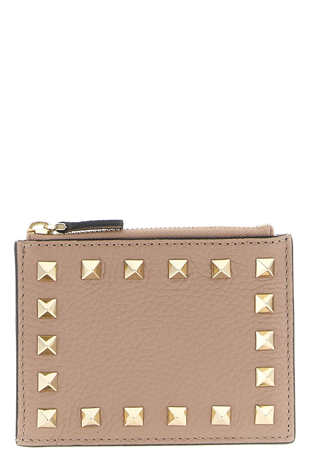 VALENTINO GARAVANI Valentino Garavani 'Rockstud' cardholder For Women 100% calfskin leather (Bos Taurus)