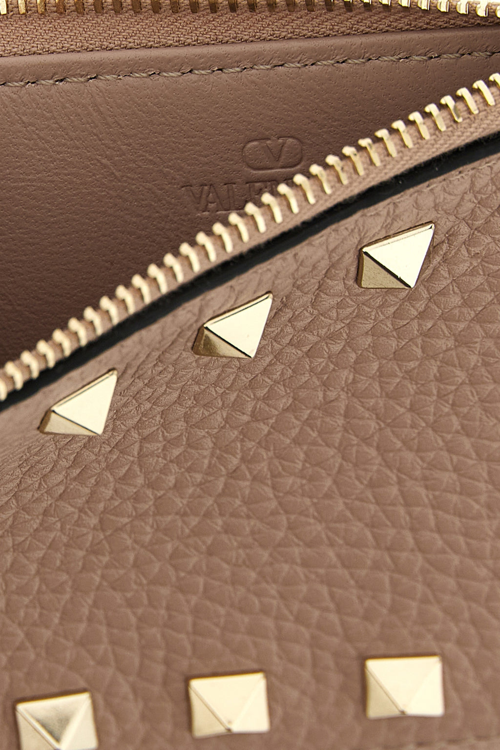 VALENTINO GARAVANI Valentino Garavani 'Rockstud' cardholder For Women 100% calfskin leather (Bos Taurus)