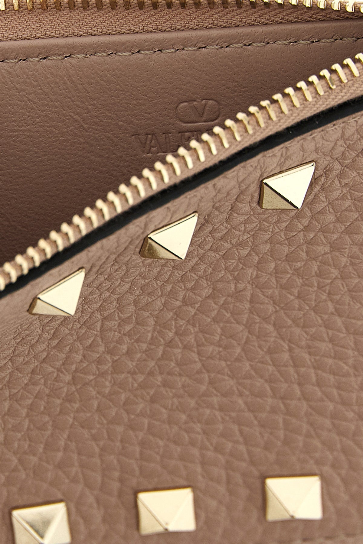 VALENTINO GARAVANI Valentino Garavani 'Rockstud' cardholder For Women 100% calfskin leather (Bos Taurus)