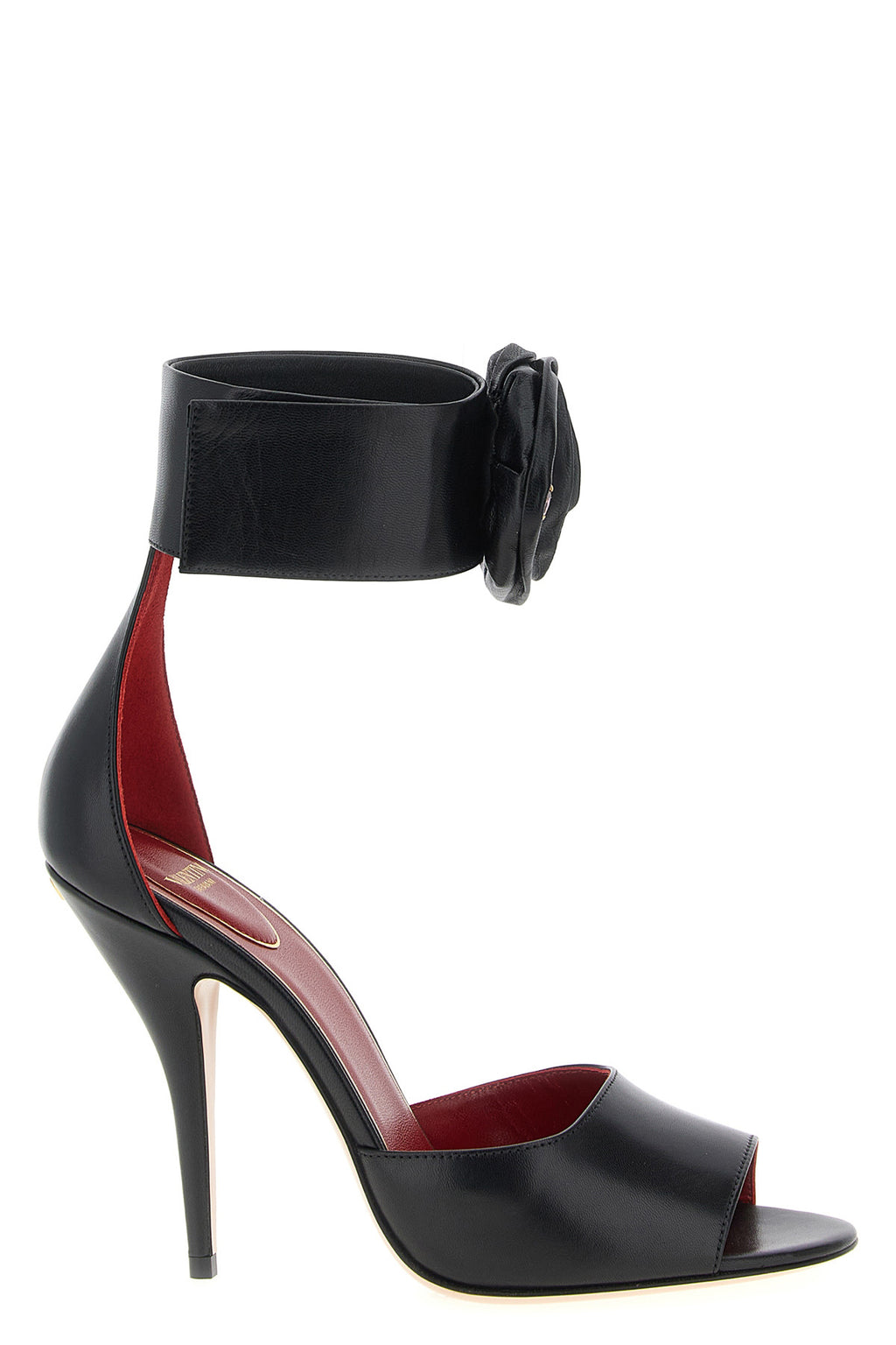 VALENTINO GARAVANI Valentino Garavani 'Drip Rose' sandals For Women 50% calf leather 50% goat leather