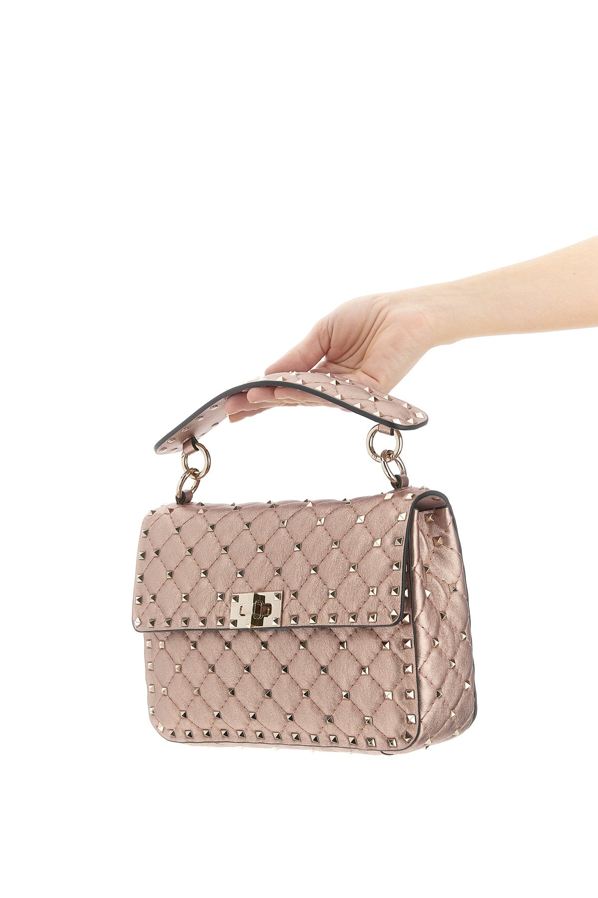 VALENTINO GARAVANI Valentino Garavani 'Rockstud Spike' shoulder bag For Women 100% lamb leather (Ovis Aries)