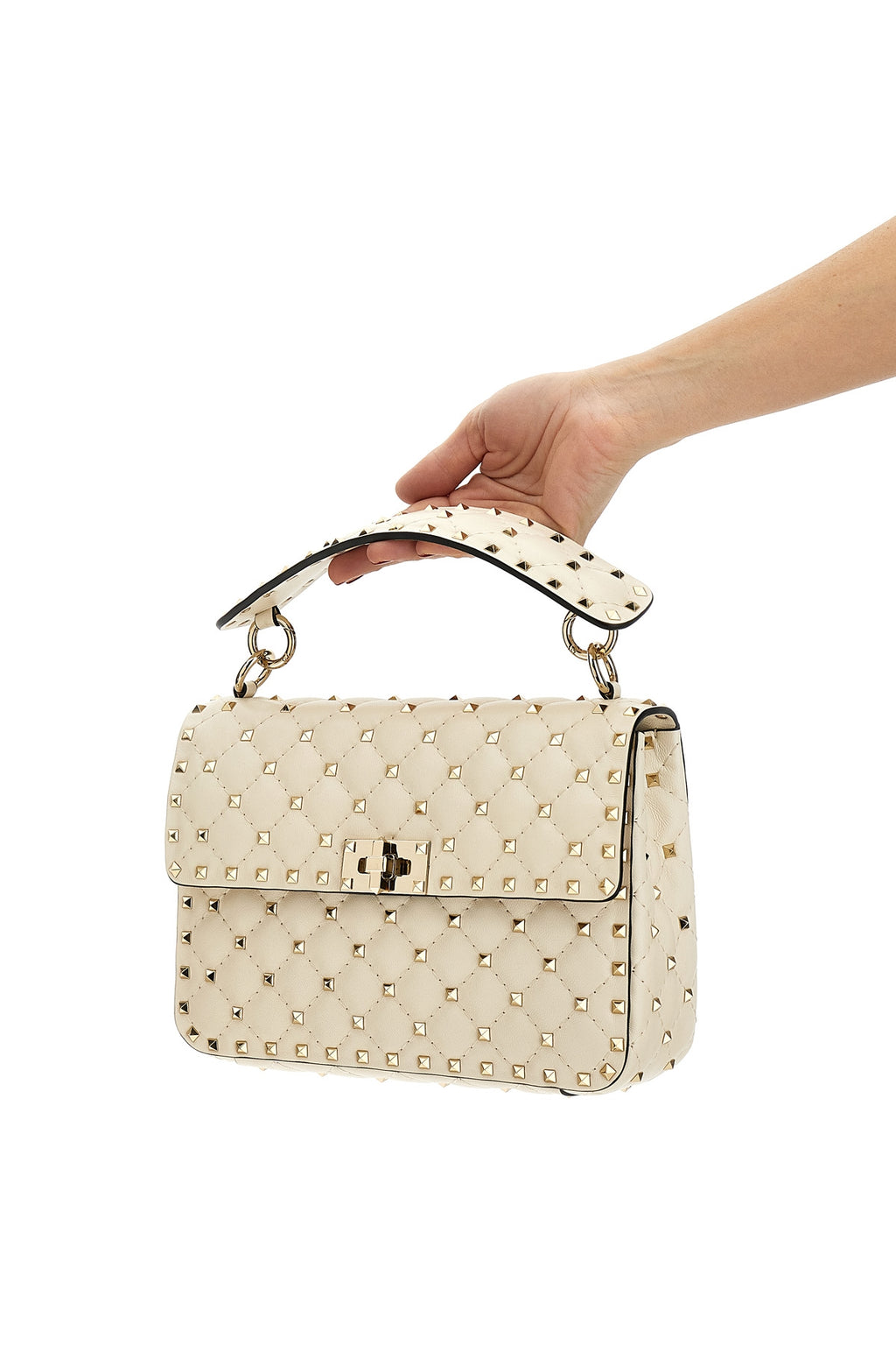 VALENTINO GARAVANI Valentino Garavani 'Rockstud Spike' shoulder bag For Women 100% lamb leather (Ovis Aries)