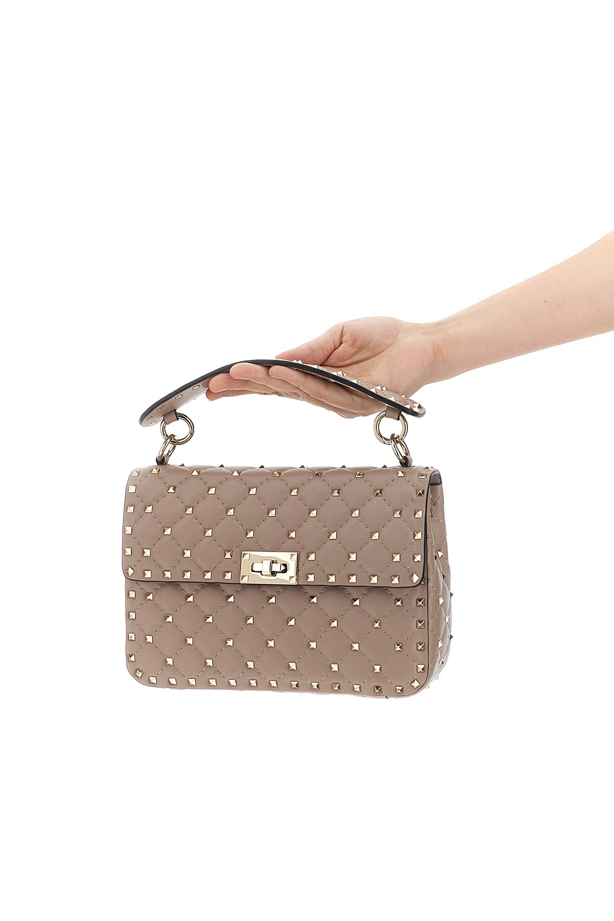 VALENTINO GARAVANI Valentino Garavani 'Rockstud Spike' shoulder bag For Women 100% lamb leather (Ovis Aries)