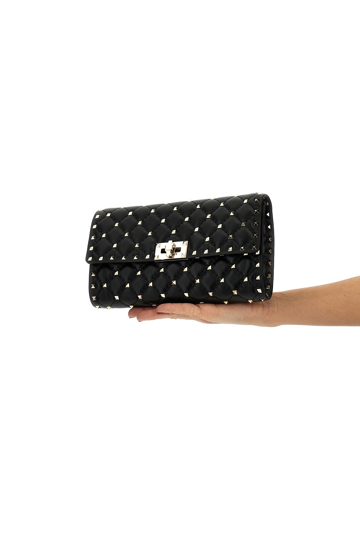 VALENTINO GARAVANI Valentino Garavani 'Rockstud Spike' shoulder bag For Women 100% lamb leather (Ovis Aries)