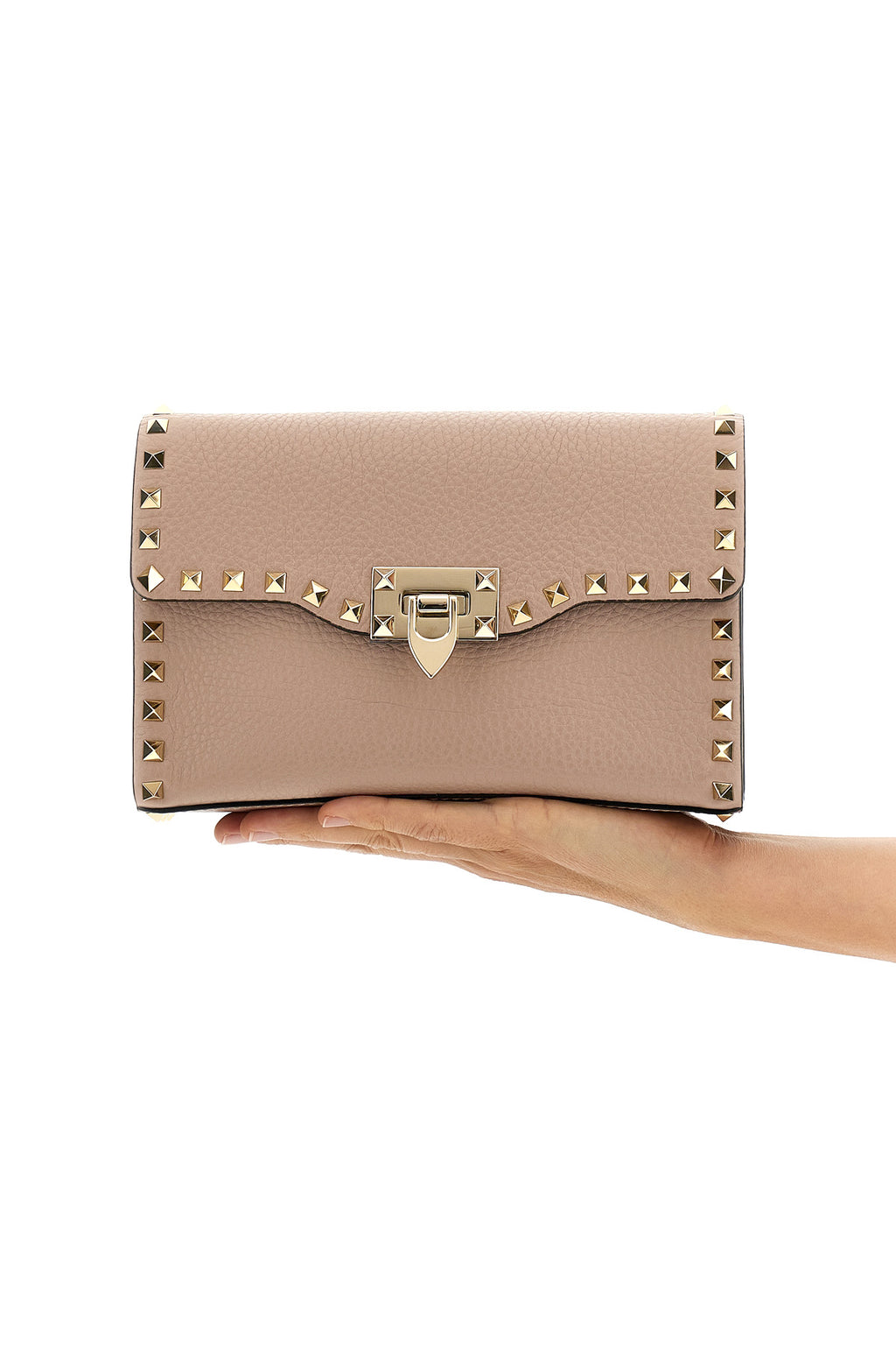 VALENTINO GARAVANI Valentino Garavani 'Rockstud' Shoulder Bag For Women 100% calfskin leather (Bos Taurus)