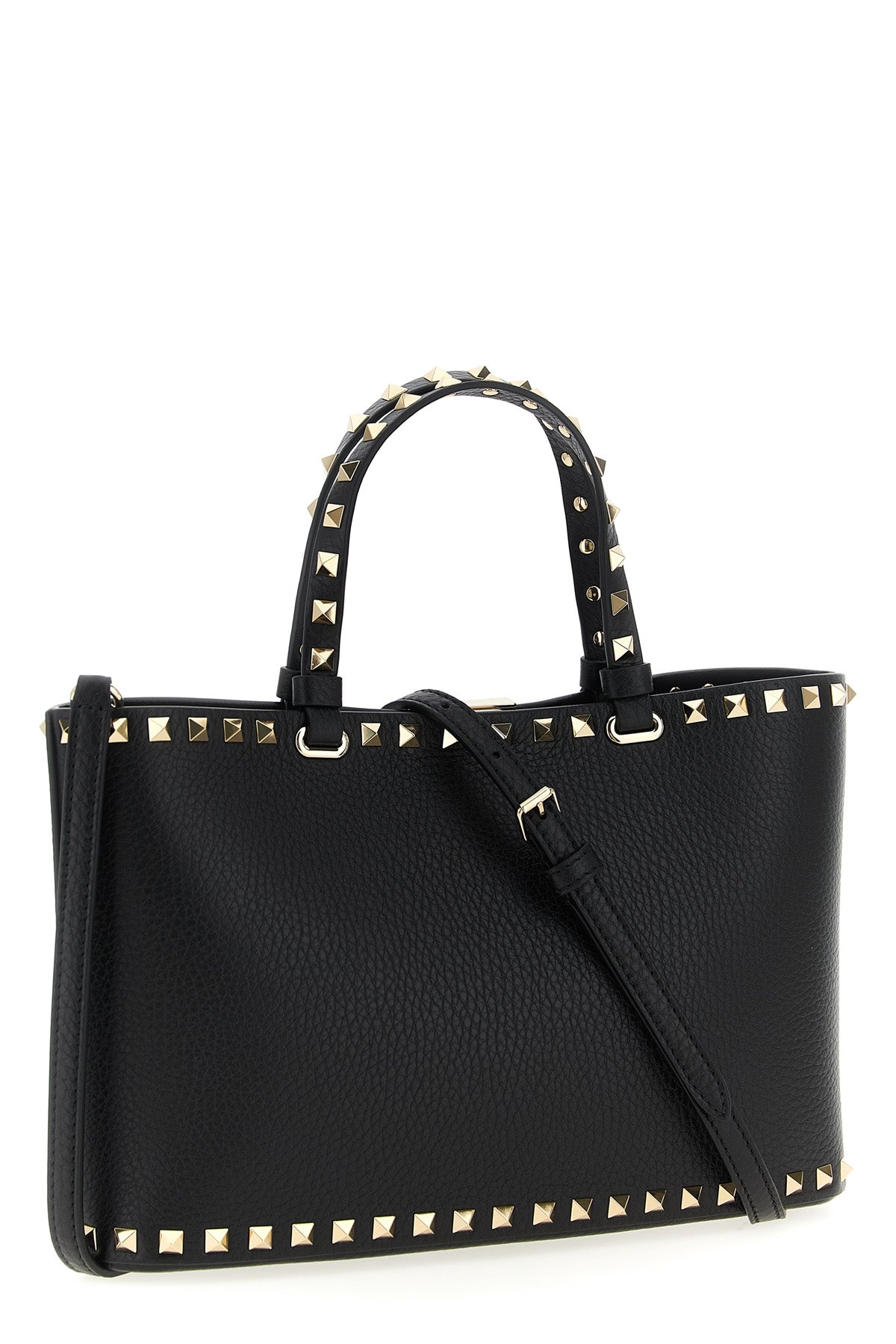 VALENTINO GARAVANI Valentino Garavani 'Rockstud' small shopping bag For Women 100% calfskin leather (Bos Taurus)