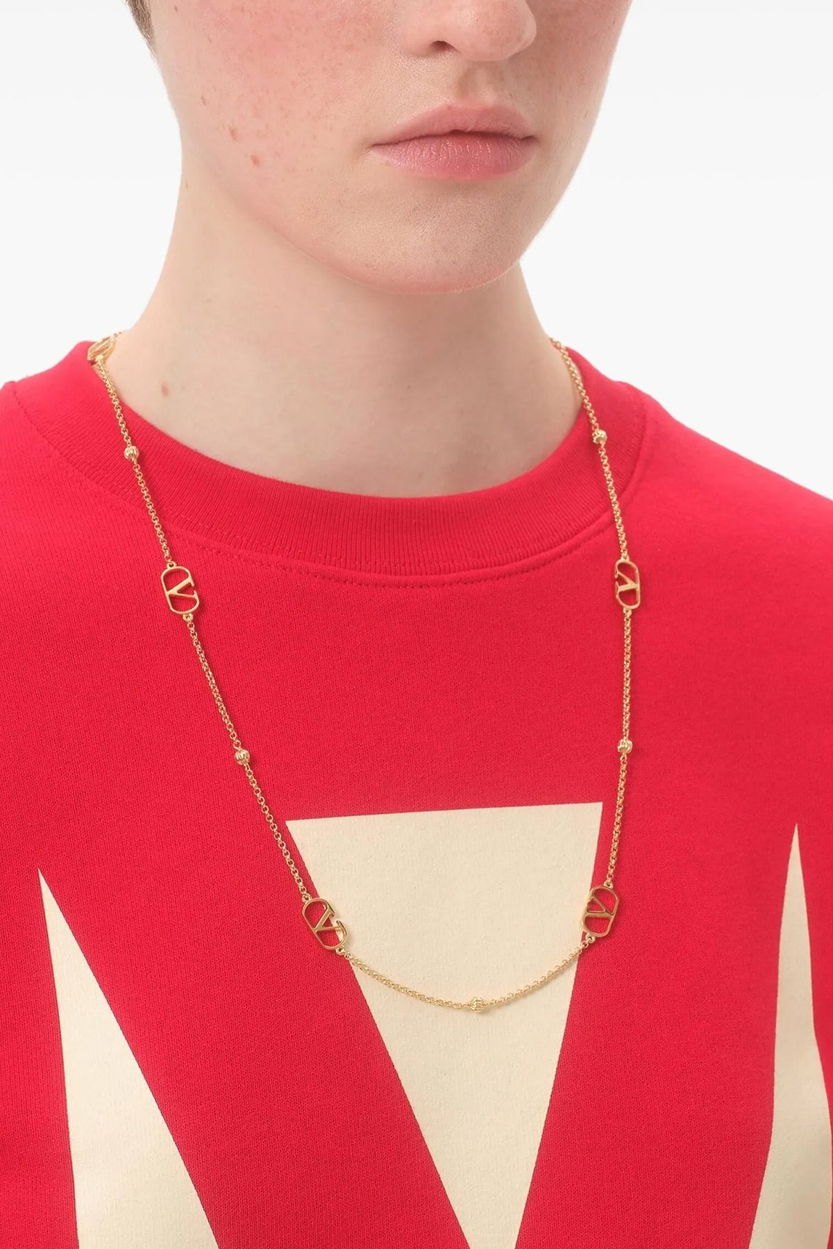 valentino garavani Valentino Garavani 'VLogo' signature necklace