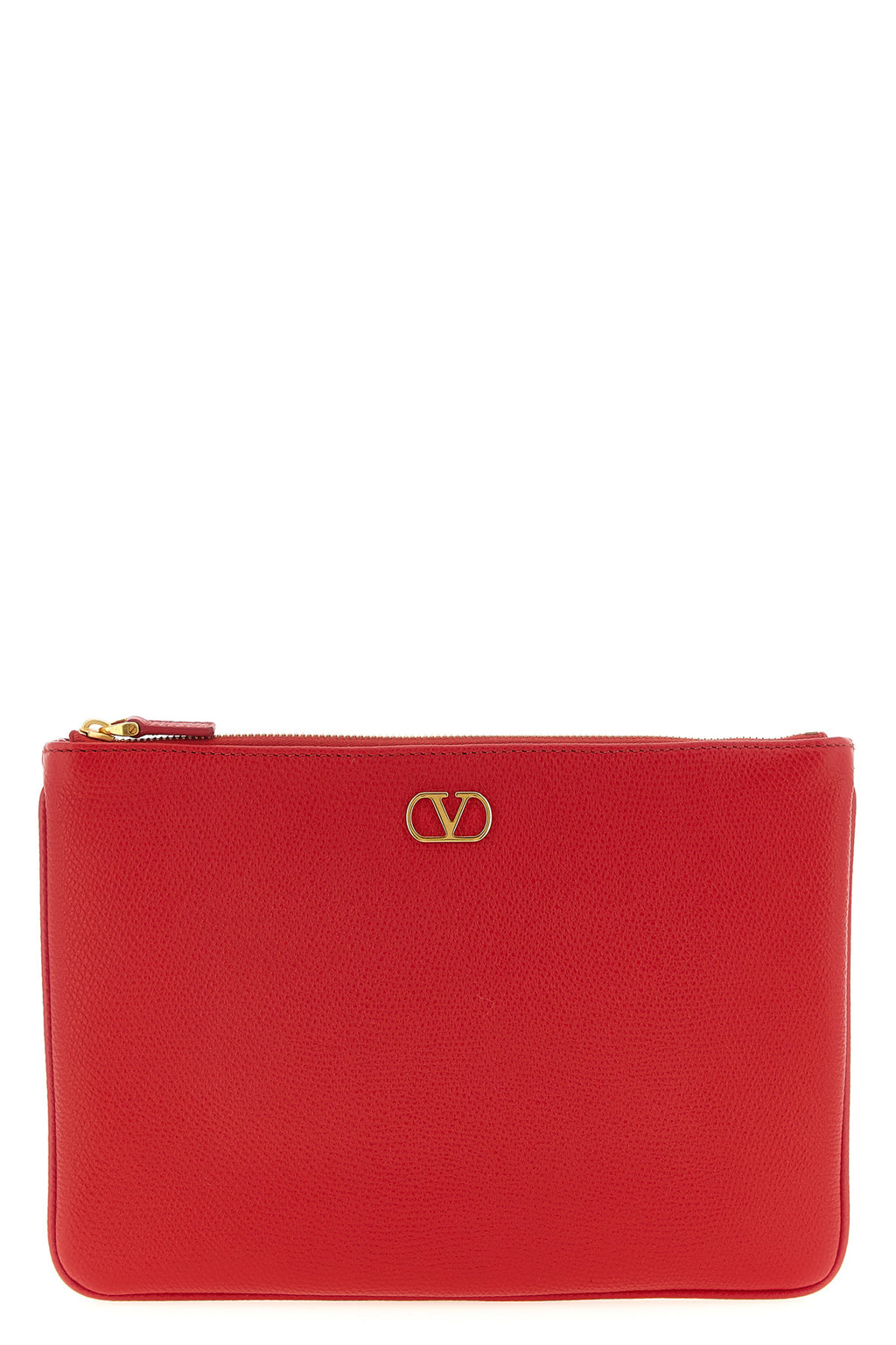 VALENTINO GARAVANI Valentino Garavani Vlogo Signature clutch bag For Women 100% calfskin leather (Bos Taurus)