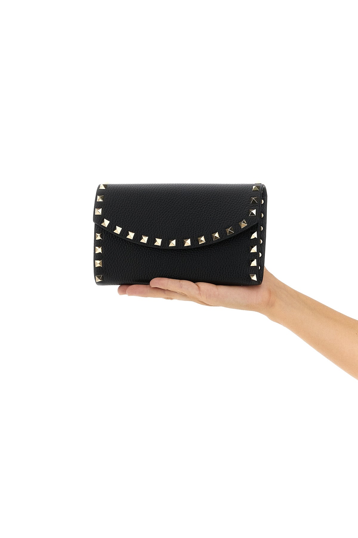VALENTINO GARAVANI Valentino Garavani 'Rockstud' wallet on chain For Women 100% calfskin leather (Bos Taurus)
