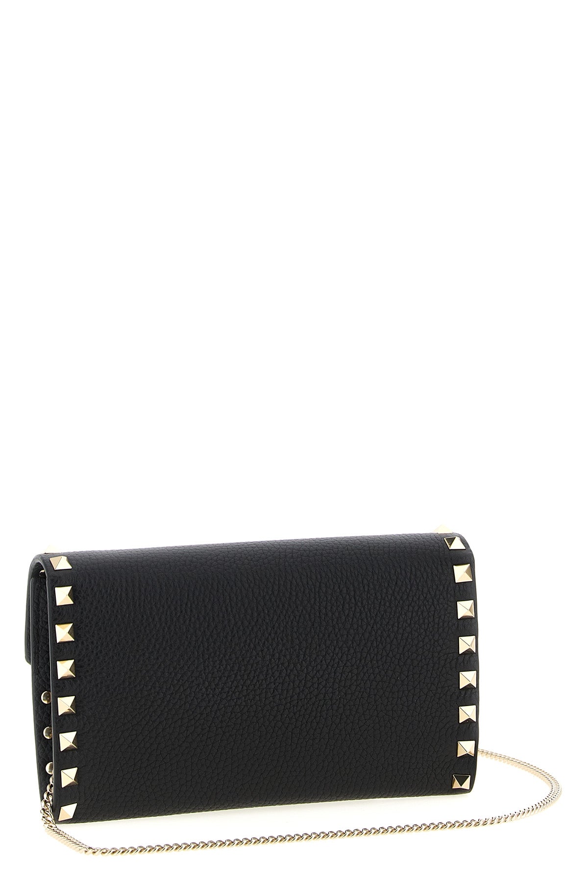 VALENTINO GARAVANI Valentino Garavani 'Rockstud' wallet on chain For Women 100% calfskin leather (Bos Taurus)