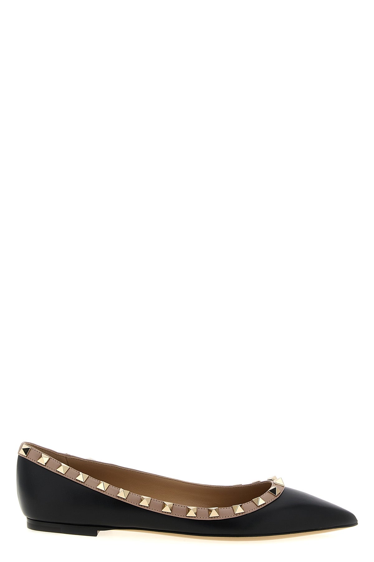 VALENTINO GARAVANI Valentino Garavani 'Rockstud' ballet flats For Women 100% calfskin leather (Bos Taurus)