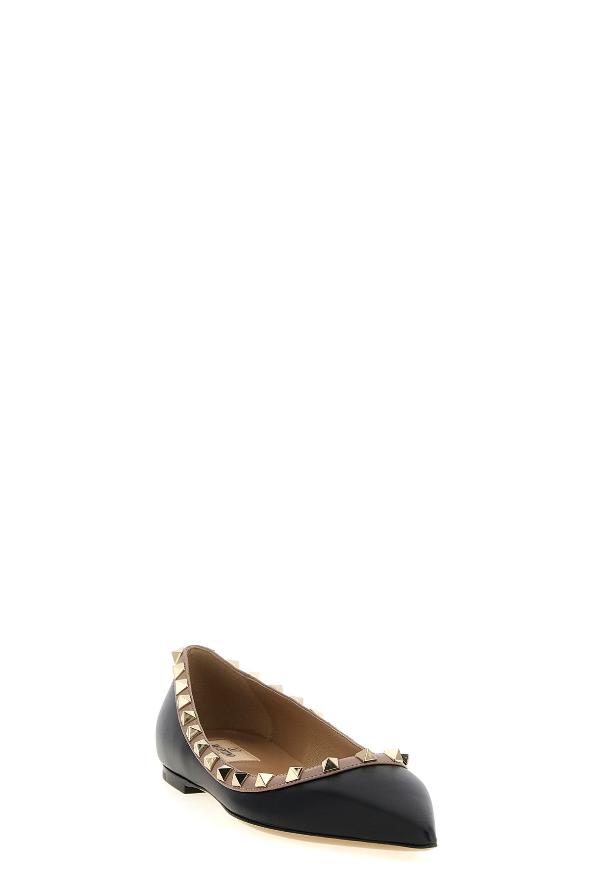 VALENTINO GARAVANI Valentino Garavani 'Rockstud' ballet flats For Women 100% calfskin leather (Bos Taurus)
