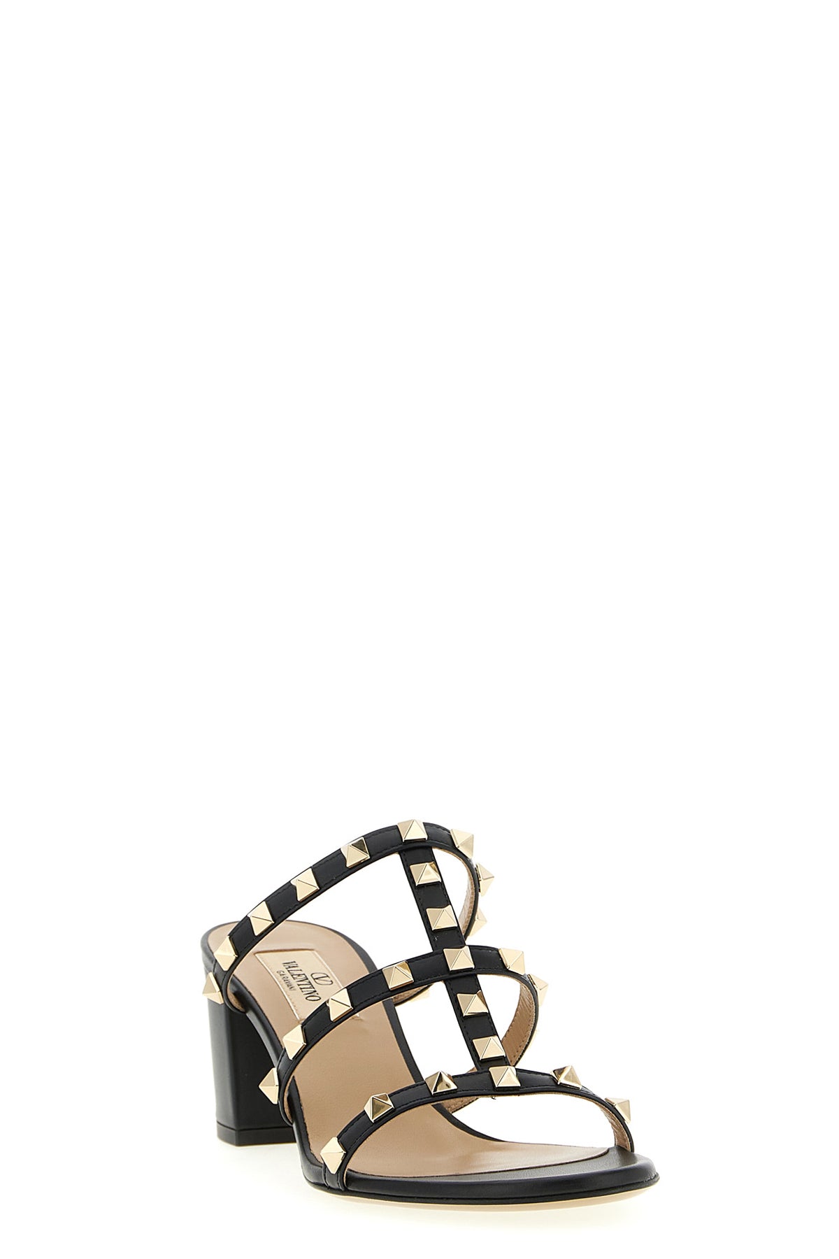 VALENTINO GARAVANI Valentino Garavani 'Rockstud' sandals For Women 100% calfskin leather (Bos Taurus)
