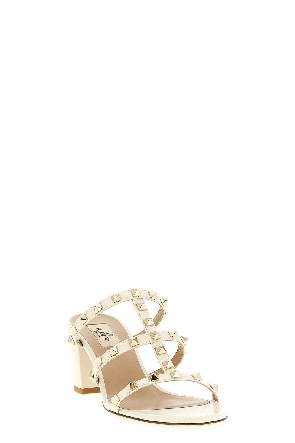 VALENTINO GARAVANI 'Rockstud' sandals For Women 100% calfskin leather (Bos Taurus)