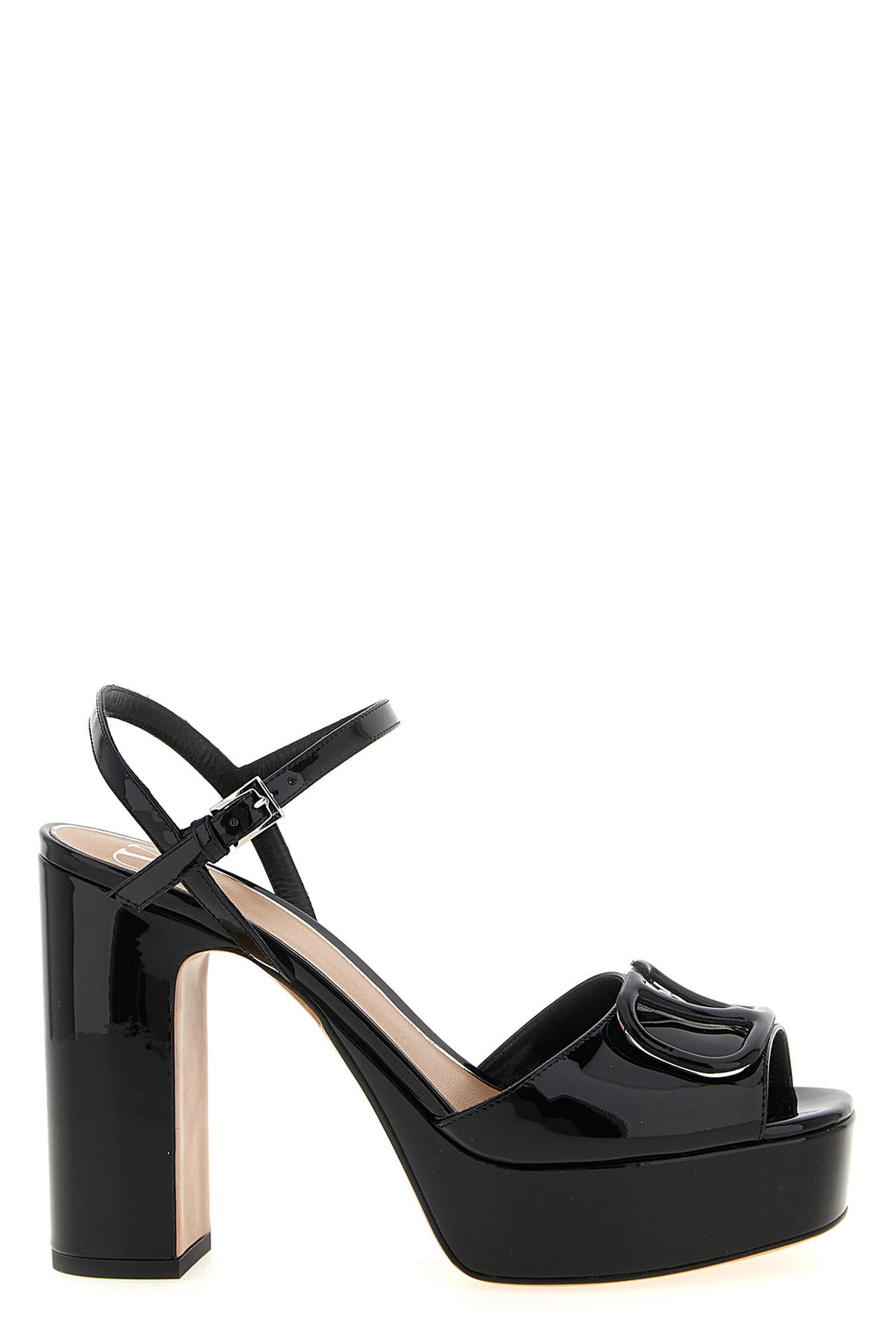 VALENTINO GARAVANI Valentino Garavani 'VLogo' platform sandals For Women 100% calfskin leather (Bos Taurus)