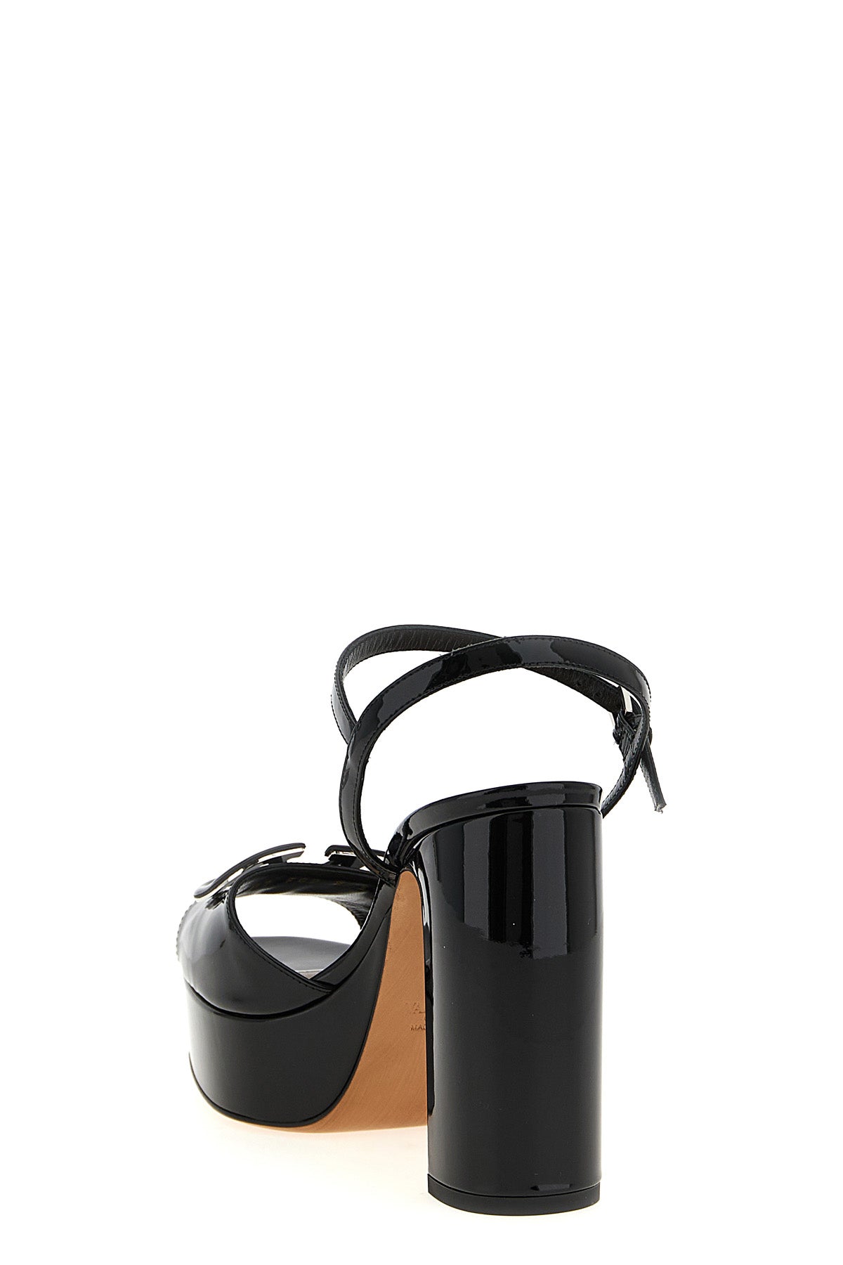 VALENTINO GARAVANI Valentino Garavani 'VLogo' platform sandals For Women 100% calfskin leather (Bos Taurus)