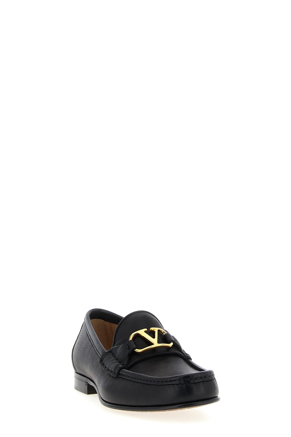 VALENTINO GARAVANI Valentino Garavani VLogo Signature Loafers For Women 100% buffalo leather