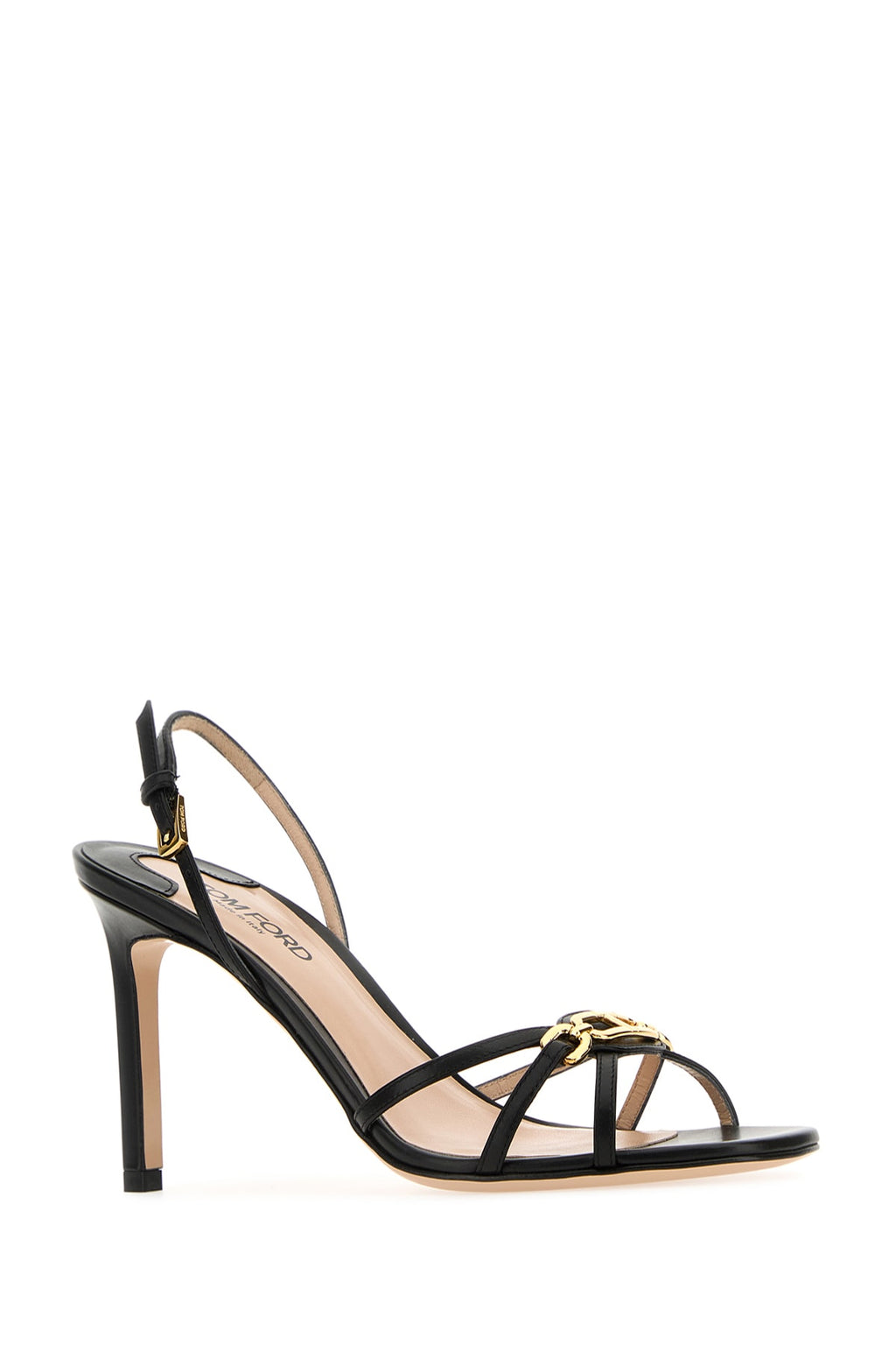 TOM FORD SANDALI For Women Upper: 75%Calf Leather - 25%Brass / Lining: 90%Goat Leather - 10%Calf Leather / Sole: 100%Calf Leather
