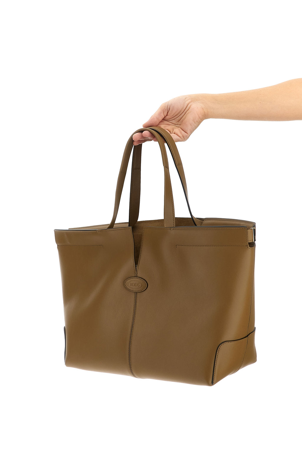 TOD'S Medium-small 'Tod's Di Bag Folio' shopping bag For Women 100% calfskin leather (Bos Taurus)