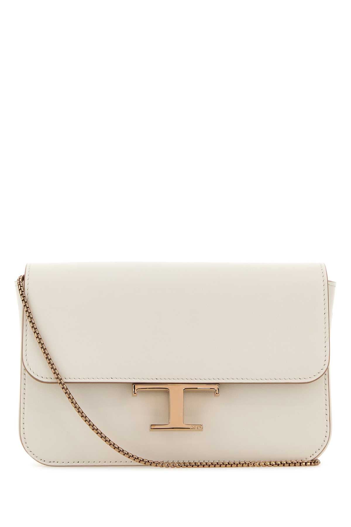 TOD'S TSB TRACOLLINA MICRO For Women Exterior: 100% Leather Lining: 100% Fabric Finishing: Platinum