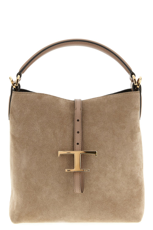 TOD'S 'T Timeless' mini bucket bag For Women 100% calfskin leather (Bos Taurus)
