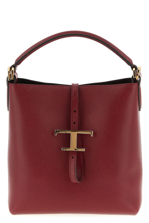 TOD'S 'T Timeless' mini bucket bag For Women 100% calfskin leather (Bos Taurus)