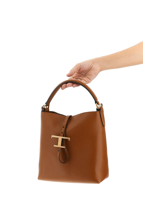 TOD'S 'T Timeless' mini bucket bag For Women 100% calfskin leather (Bos Taurus)