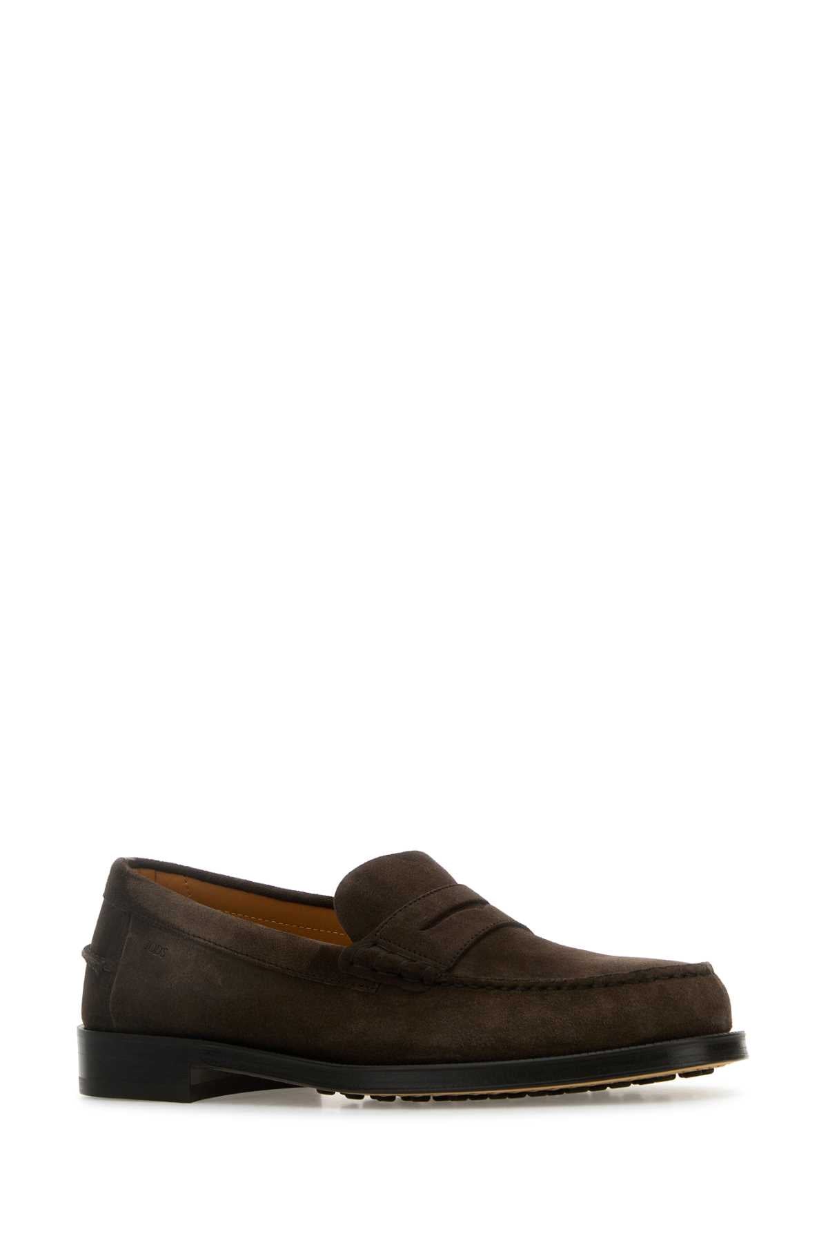 TOD'S MOCASSINO CUOIO+INIEZ. 48L For Men Exterior: 100% Suede Interior: 100% Leather Sole: Leather and Rubber