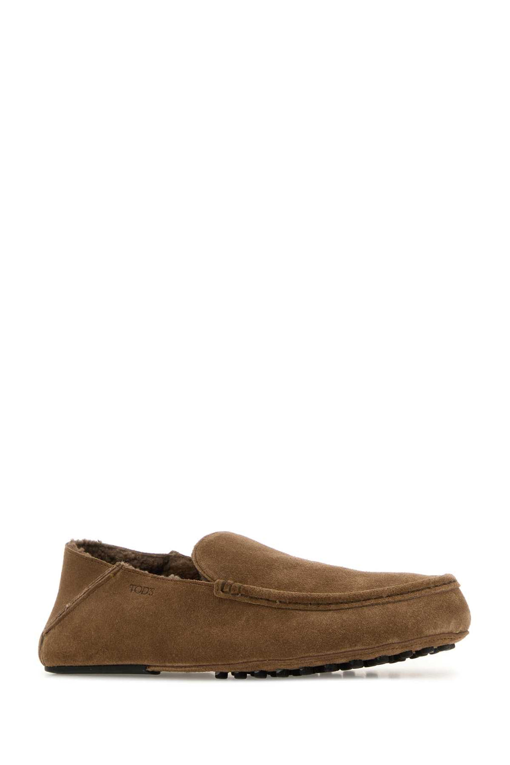 TOD'S PANTOFOLA MONTONE NUOVO GOMMINO 58L For Men Exterior: 100% Suede Interior: 100% Shearling Sole: Rubber