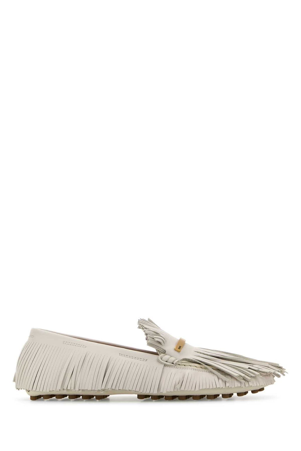 TOD'S GOMMINO 22L MOCASSINO FRANGE BARRET For Women Exterior: 100% Leather Interior: 100% Leather Sole: Leather and Rubber