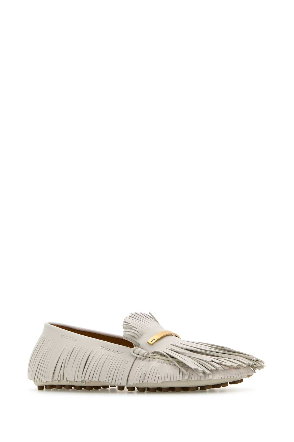 TOD'S GOMMINO 22L MOCASSINO FRANGE BARRET For Women Exterior: 100% Leather Interior: 100% Leather Sole: Leather and Rubber