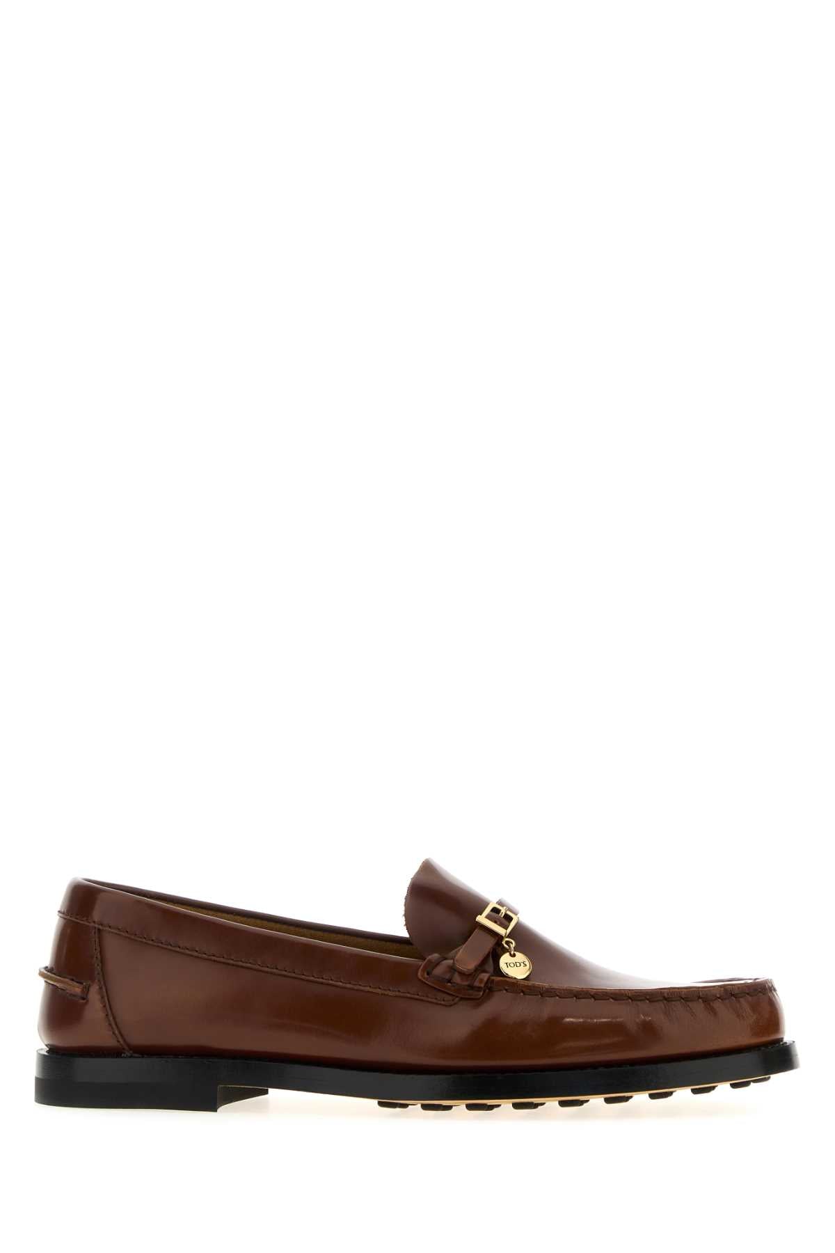 TOD'S CUOIO+INIEZ. 34L FIBBIETTA MEDAGLIA For Women Exterior: 100% Leather Interior: 100% Leather Sole: Leather and Rubber