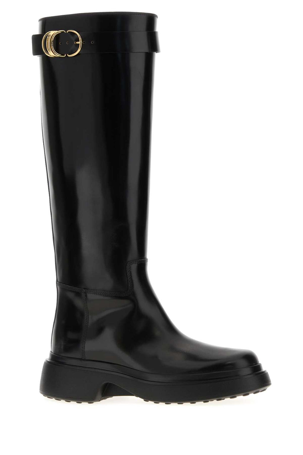 TOD'S GOMMA 74L STIVALE ALTO ANELLI For Women Exterior: 100% Calf Interior: 100% Leather Sole: Rubber