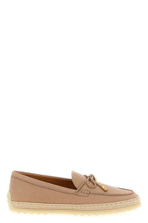 TOD'S 'Gomma Rafia 92K' loafers For Women 100% calfskin leather (Bos Taurus)